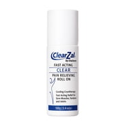 ClearZal Cooling Massage Roll On Gel with Menthol, Glucosamine and Boswellia, Refreshing Body Care Formula for Muscles and Joints, Non-Greasy, 3.4 oz
