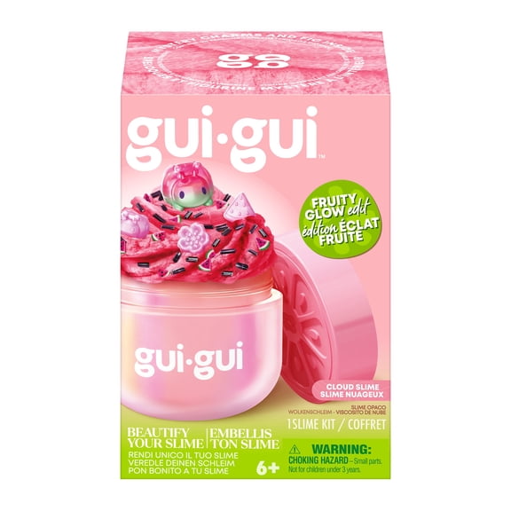 Gui Gui Fruity Glow Single Pack Slime Kit, Ages 6+, Styles Vary, 6 Scented Slimes, 13 to Collect