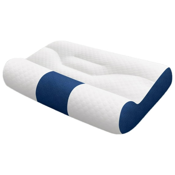 Clearacne! Cervical Neck Pillow - Contour Bed Pillow for Neck Pain Relief, Ergonomic Relieve Fatigue Side Sleeper Pillow for Sleeping (Blue 11.8x19.7inch)