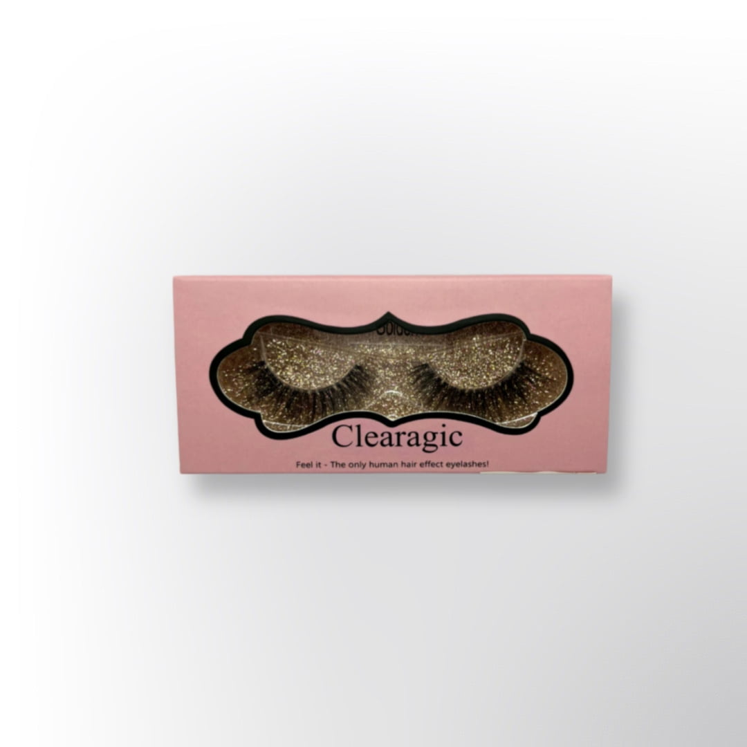 Clearagic Eyelashes "GOLDEN" Style.  FEEL IT THE ONLY HUMAN HAIR EFFECT EYELASHES!