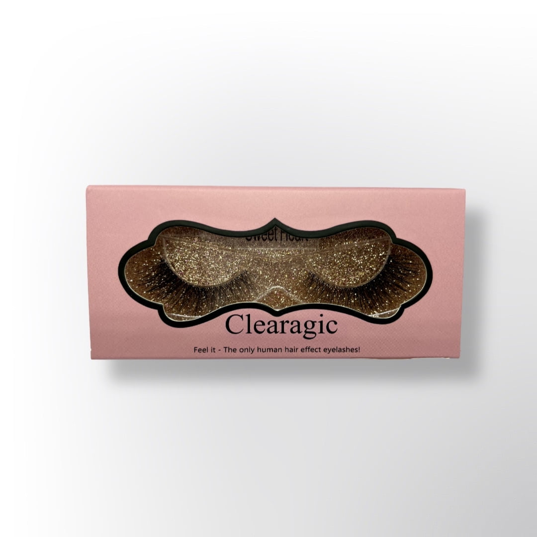 Clearagic Eyelashes "SWEETHEART" Style.  FEEL IT THE ONLY HUMAN HAIR EFFECT EYELASHES!
