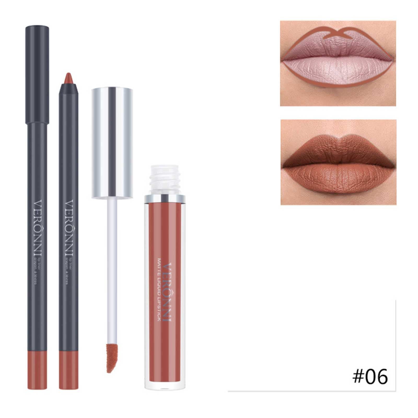 Clearanc! Lip Liner Makeup Sexy Hydrating Long Lasting Matte Lip Gloss