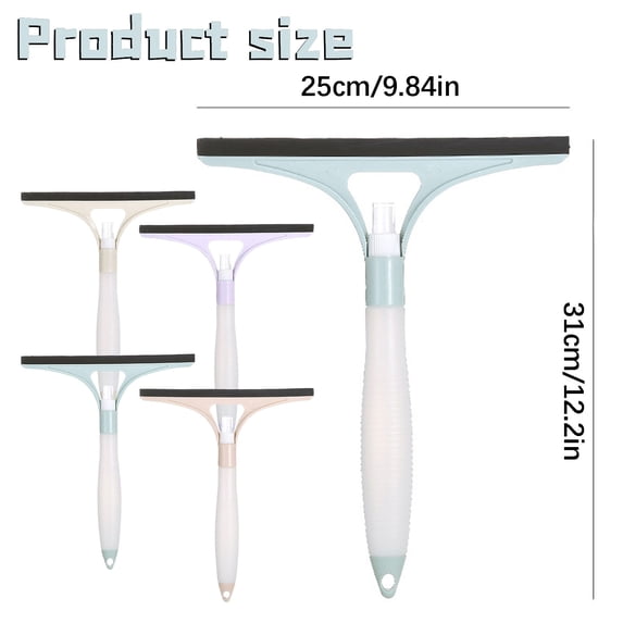 Clearance Under $0.69! 1PC 2-in-1 Window Squeegee with Spray Bottle, Glass Cleaning Tool for Windshields & Shower Doors, for Home & Car, Blue, One Size