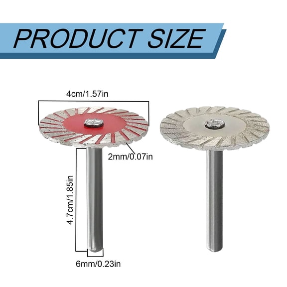 Clearance Under $0.69! 1PC Precision Stone Cutting Disc, 40mm Multi-Functional Cutting Wheel for Sandstone & Stone, Metal, for Grinder & DIY, (4.7x4cm, Silver)