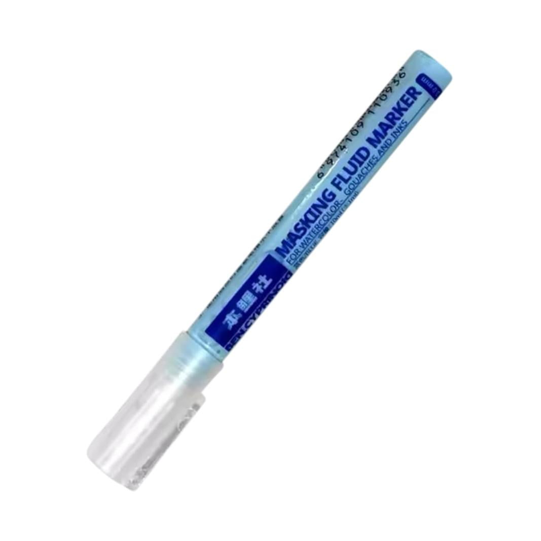 Clearance 0.7 Mm Masking Fluid Marker Mark Pen Type Watercolor Masking Liquid White/Blue Glues Covering Liquid Art Supplies