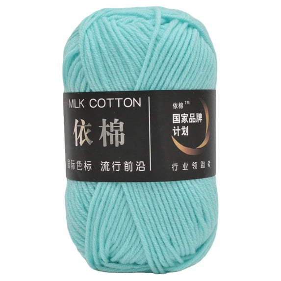 Clearance Under $0.79 Soft Cotton Yarn Skeins for Knitting and Crocheting, 4-Ply Milk Cotton Yarn for DIY Doll Sweaters, Hats, Scarves, and Shawls, Assorted Colors Available