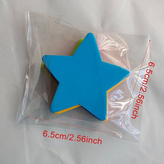Clearance Under $0.89! 1SET Star-Shaped Sticky Notes, Cute Memo Pads with Adhesive for Reminders & Notes, Paper, for Home & Office, (6.5x6.5x6cm, Yellow)