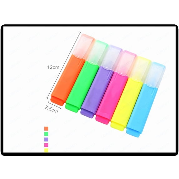 Clearance Under $1.09! 1PC Candy Color Marker Pen, Large Capacity Fluorescent Highlighter with Non-Slip Grip, Plastic, for Note-Taking & Marking, (12x3x1.5cm, Orange)