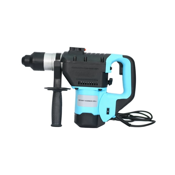 Clearance! 1-1/2 Inch SDS-Plus Heavy Duty Rotary Hammer Drill, Safety Clutch 3 Functions with Vibration Control Including Grease, Chisels and Drill Bits with Case