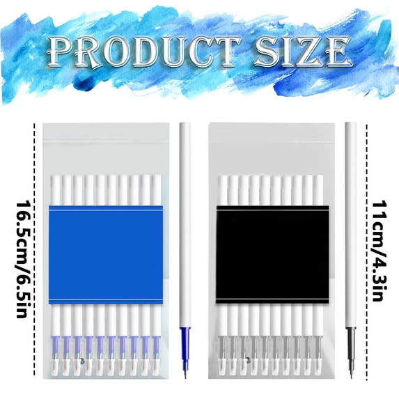 Clearance Under $1.19! 10PCS Erasable Gel Pen Refills, 0.5mm Push-Type Replaceable Ink Cartridges for Retractable Pens, PVC, for Daily Writing, (16.5cm, Black)