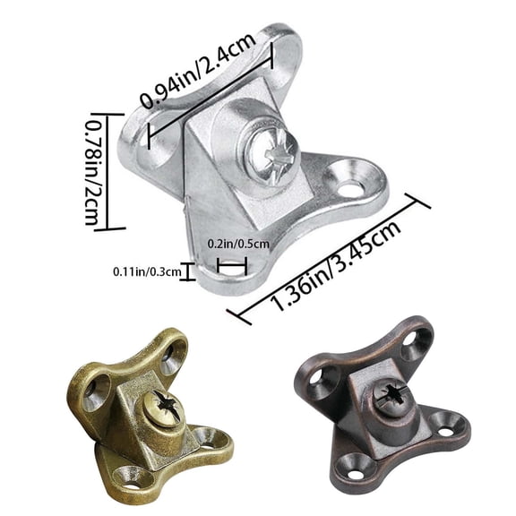 Clearance Under $1.29! 1PC Detachable Corner Brace, Alloy Butterfly Right Angle Support Bracket for Furniture, Stainless Steel, for DIY & Repair, (34.5x20x22mm, Silver)