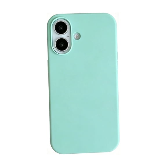 Clearance Under $1.34! 1PC Soft Silicone Phone Cover, Compatible with iPhone 17, Shockproof Protective Case with Smooth Finish, Silicone, for Everyday Use, Mint Green, One Size