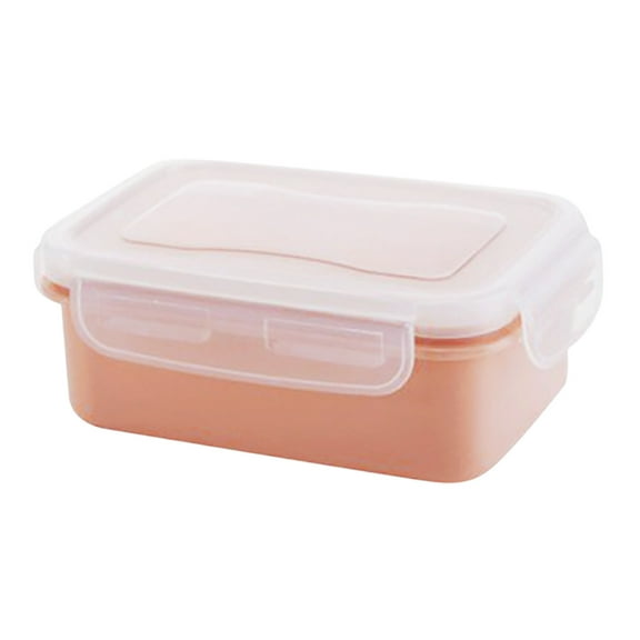 Clearance Under $1.34! 1PC Square Plastic Food Storage Container, Airtight Refrigerator Jar, Microwave & Freezer Safe, Stackable Lunch Box, for Cereals & Snacks, Clear, One Size