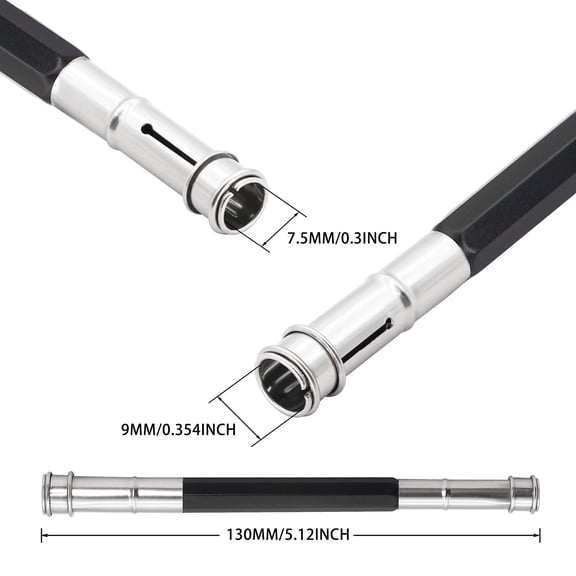 Clearance Under $1.39! 1PC Adjustable Pencil Extender, Double-Ended Coupling Device for Art & Writing, Stainless Steel, for Artists & Students, (14cm, Silver)