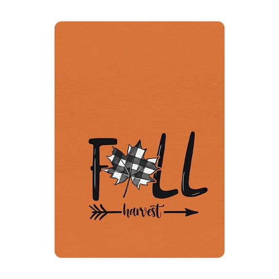 Clearance Under $1.39! 1PC Thanksgiving Kitchen Towel, Cotton-Linen Blend with Pumpkin & Autumn Leaf Print for Home Decor, Acetate fiber, (One Size, B)