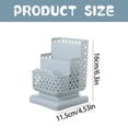thumbnail image 1 of Clearance Under $1.49! 1PC 3-Compartment Desk Organizer, Hollow Design Storage Box for Stationery & Supplies, Plastic, for Home & Office, (One Size, Blue), 1 of 5