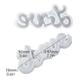 thumbnail image 1 of Clearance Under $1.49! 1PC Silicone Love & Mom Resin Mold, Heart-Shaped Casting Mould for Mother's Day Gifts, Silica Gel, for DIY Crafts & Jewelry, (197x92mm, Clear), 1 of 5