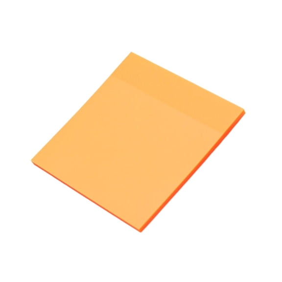 Clearance Under $1.54! 1PC Translucent Sticky Notes, 50-Sheet Fluorescent Memo Pads for Book Annotation & Reminders, PET, for Home & Office, (One Size, Orange)