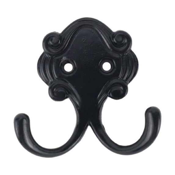Clearance Under $1.54! 1PC Wall Mounted Coat Hook, Double Prong Vintage Hook for Hats & Scarves, Metal, for Home & Kitchen, (One Size, Oil-Rubbed Bronze)
