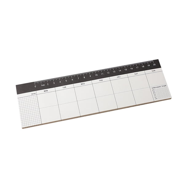 Clearance Under $1.64! 1PC Undated Weekly Planner, Schedule Notepad for Daily To-Do List & Task Management, Paper, for Office & Personal Use, (One Size, Beige)