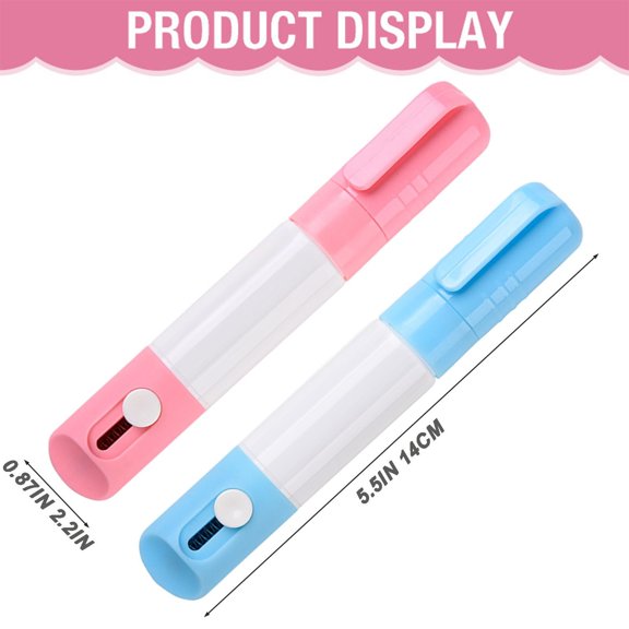 Clearance Under $1.69! 1PC 2-in-1 Privacy Wipe Box Cutter, Thermal Ink Eraser Pen with Retractable Cutter, Water-Based, for Labels & Packages, Pink, One Size