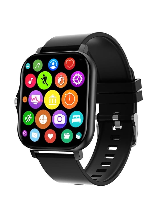 1.7" Smart Watch for Men Women,Bluetooth Call and Text ReplyFitness Tracker,IP67 Waterproof,Compatible iOS Android,AI Control,3 Days Use,Multiple Languages