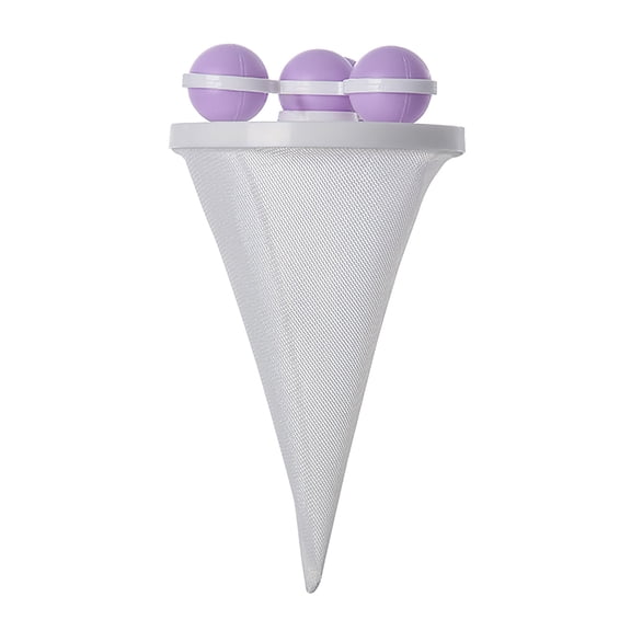 Clearance Under $1.79 Purple Floating Laundry Lint Remover Decontamination Ball, Dual-Purpose Accessory for Laundry Filtration and Pot Bottle Cleaning