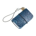 thumbnail image 1 of Clearance Under $1.84! 1PC Mini Leather Notebook, Cowhide Pocket Journal for Travel & Note Taking, Paper, for Daily Use & Gifts, (6x3x3cm, Carved Dark Blue), 1 of 5