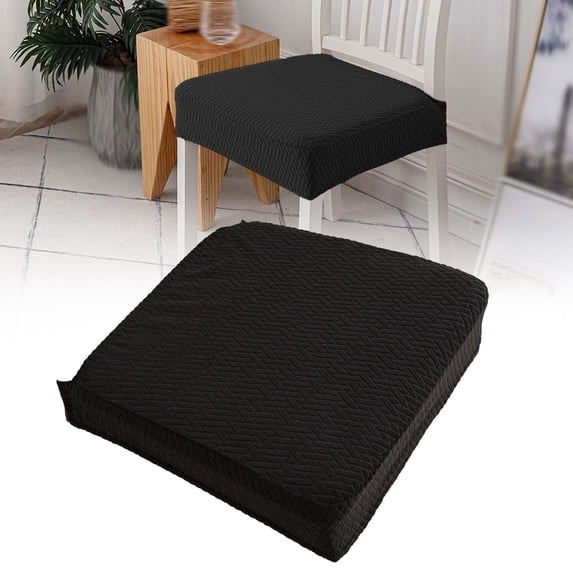 Clearance Under $1.89 Removable Chair Seat Slipcovers, Washable Dining Chair Covers with Elastic Edges, Waterproof Stretch Chair Protectors for Kitchen and Dining Room