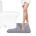 thumbnail image 1 of Clearance Under $1 Boovnll Bathroom Absorbent Soft Memory Foam Mat Bath Mat Non-Slip Quickly Dry Comfortable Machine Washable Suit Bathroom Kitchen Swimming Pool Bath Mats for Bathroom, 1 of 7
