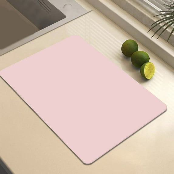 Clearance Under $1 Boovnll Dish Drying Mat, 12x16" High Absorbent & Soft Dish Drainer, Diatomite Drying Matt Kitchen Counter for Kitchen Countertops, Sinks, Draining Racks, Drying Mat