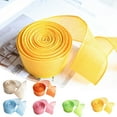 thumbnail image 1 of Clearance Under $1 Boovnll Easter Ribbon, 2" 5.5 Yards Solid Color Ribbon for Easter Wreath Easter Tree Crafting Gifts Wrapping Christmas DIY Party Decor, Easter Decorations, 1 of 6