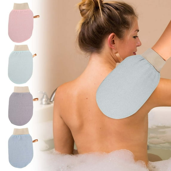 Clearance Under $1 Boovnll Exfoliating Glove, Polishing Mitt Body Scrub Dead Skin Remover and Body Scrub Exfoliating Gloves for Self-Tan Removal & Keratosis Wet or Dry, Men & Women, Shower Gloves