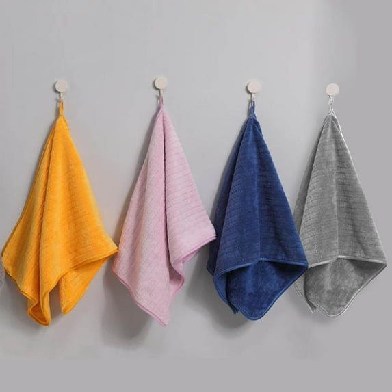 Clearance Under $1 Boovnll Hand Towels, 14x30" Super Absorbent & Soft Quick Dry Solid Color Coral Velvet Towels, Microfiber Thicken Hand Towels for Bathroom, Hotel, Pool, Spa, Beach, Daily Use, Towels