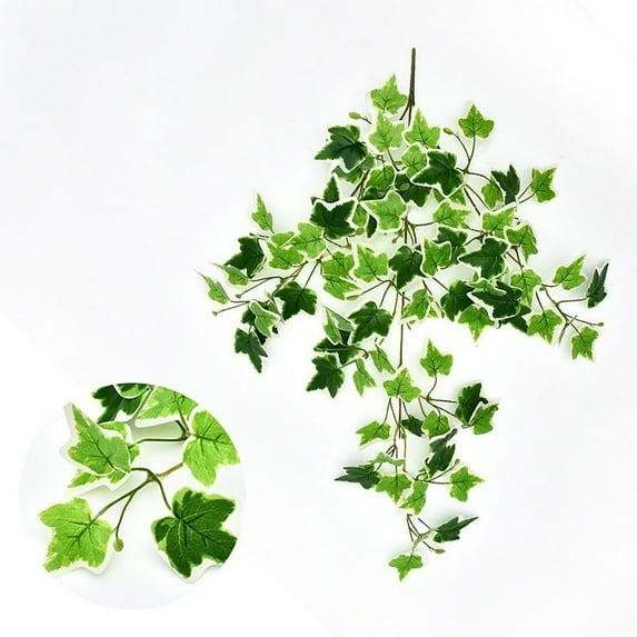 Clearance Under $1 Boovnll Hanging Plant, Artificial Lifelike Ivy Leaves, No Fade, Uv Resistant, Fake Hanging Plants for Indoor/ Outdoor, Wall, Garden,Wedding, Party, Diy Tables Decor, Fake Plants