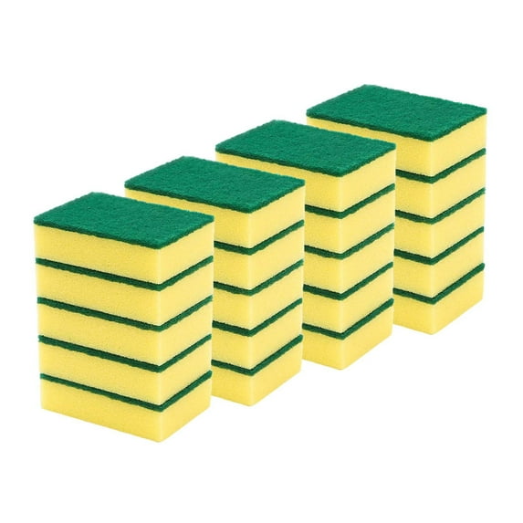 Clearance Under $1 Boovnll Sponges 20Pcs Kitchen Heavy Duty Non-Scratch Dishes Sponges Kitchen Cleaning Sponge Cleaning Kitchen Household Reusable Dish Sponge Stuck-On Grime Water Absorption Sponges