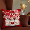 thumbnail image 1 of Clearance Under $1 Boovnll Valentines Pillow Covers 18x18", Valentines Gifts, Printing Valentines Day Pillow Covers for Home Bedroom, Living Room, Couch, Sofa, Party Decor, Valentines Day Decorations, 1 of 6