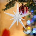 thumbnail image 1 of Clearance Under $1 Christmas Star Acrylic Pendant, Silver, Sparkling Champagne Star, Hanging Ornament for Car Window Tree Door Wall, Holiday Decoration, 1PC, 1 of 8