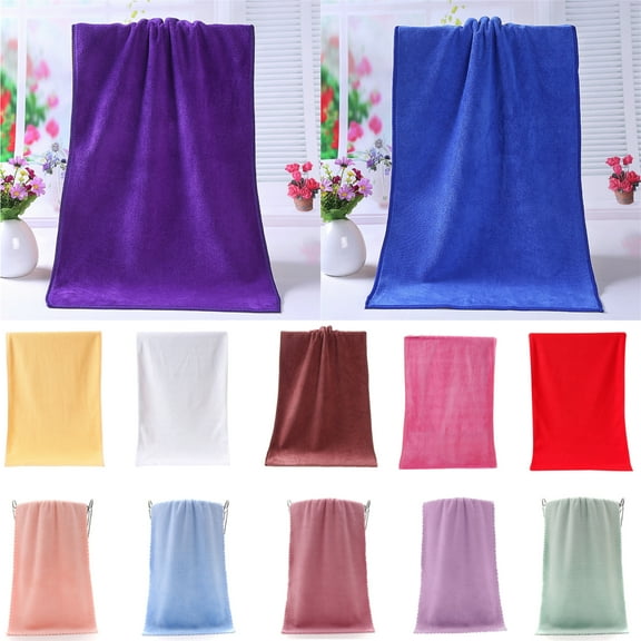 Djunllk Luxury Bath Towels, Velvet Soft Bathroom Towel Microfiber Hair Towel Highly Absorbent Quicker to Dry Hand Towels for Bathroom Gym Hotel Shower, 29.5" x 13.8"