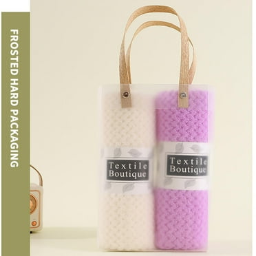 Summer Savings Clearance! Djunllk 2Pcs Bath Towels Set - Microfiber Super Thick Soft Cotton Beach Towel, Highly Absorbent Lightweight Velvet Fingertip Bathroom Towels, 13" x 29"