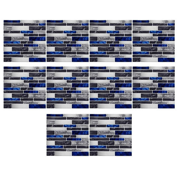 Clearance Under $1 FNGZ Self Adhesive Tile Stickers Splashbacks,Self Adhesive 3D Tile Stickers 10 Sheets Kitchen Bathroom Wall Decor,Peel and Stick Wall Tiles Kitchen Backsplash