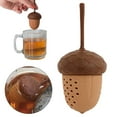 thumbnail image 1 of Last Chance Acorn Mini Tea Strainer,Nature Shaped Silicone Tea Infuser and Pinecone Designed Tea Strainer Set A Perfect Blend Of Style and Function for Tea Enthusiasts To Enjoy Exceptional Brewing, 1 of 9