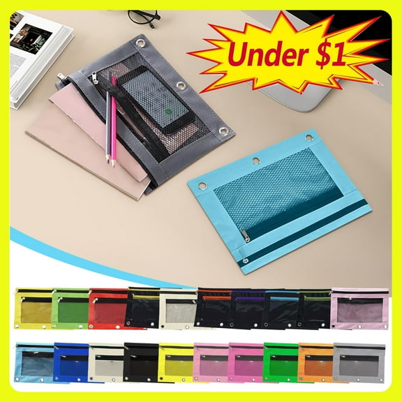 Dmlowu Pencil Case 7x10" Large Capacity Pencil Pouch Aesthetics Sturdy Pencil Bag for Women Men Art Office Supplies