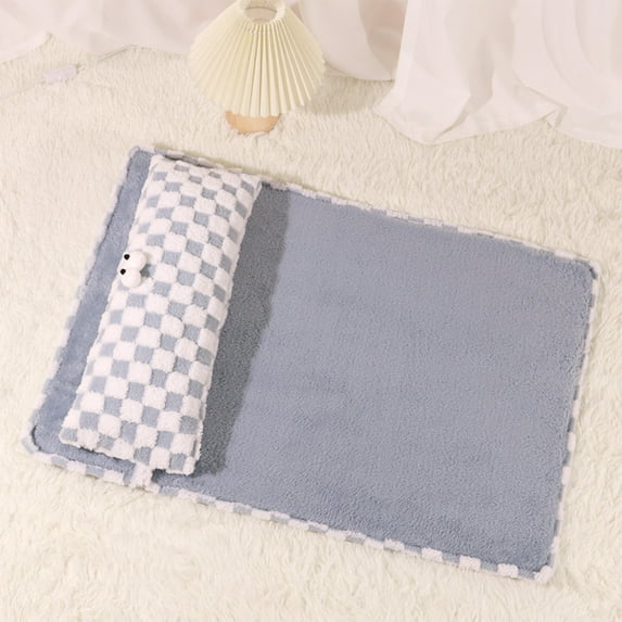 Clerance Under $1 PEONAVET Cats Bed for Indoor Catss，Washable Cats Sleeping Mat for Dog Catss，All Season Soft Flat Cats Sleeping Cushion(27.6×19.7In)