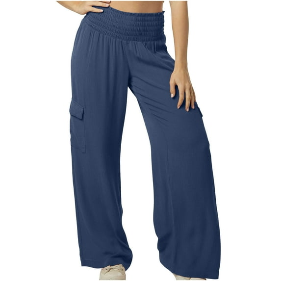 Clearance under 10.00 Cargo Sweatpants for Women Women's Casual Loose Baggy Pockets Pants Fashion Playsuit Trousers Overalls Bib Overall Cotton And Linen Pants