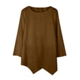 thumbnail image 1 of under 10.00 LYXSSBYX Womens Long Sleeve Dress Fashion Woman Long Sleeve Round Neck Solid Blouse Autumn Causal Pullover Tops, 1 of 7