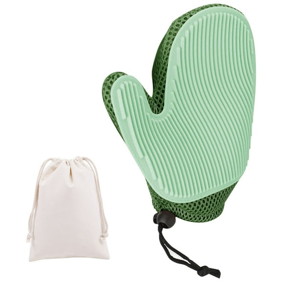 Clearance! Under $10 2 In 1 Cat Hair & Pet Remover Glove Dog Grooming Glove Brush for Shedding Massage Efficient Pet Hair Remover for Couch Carpet [With Sto