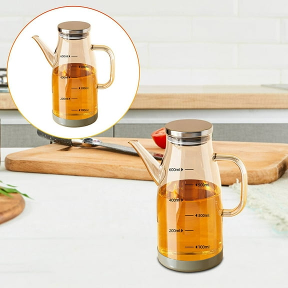 Clearance! Under $10 2025 Upgrade Oil Dispenser Bottle with Drip Spout 34OZ Glass Olive Oil Dispenser Bottle for Kitchen Food Grade Oil Vinegar Dispens