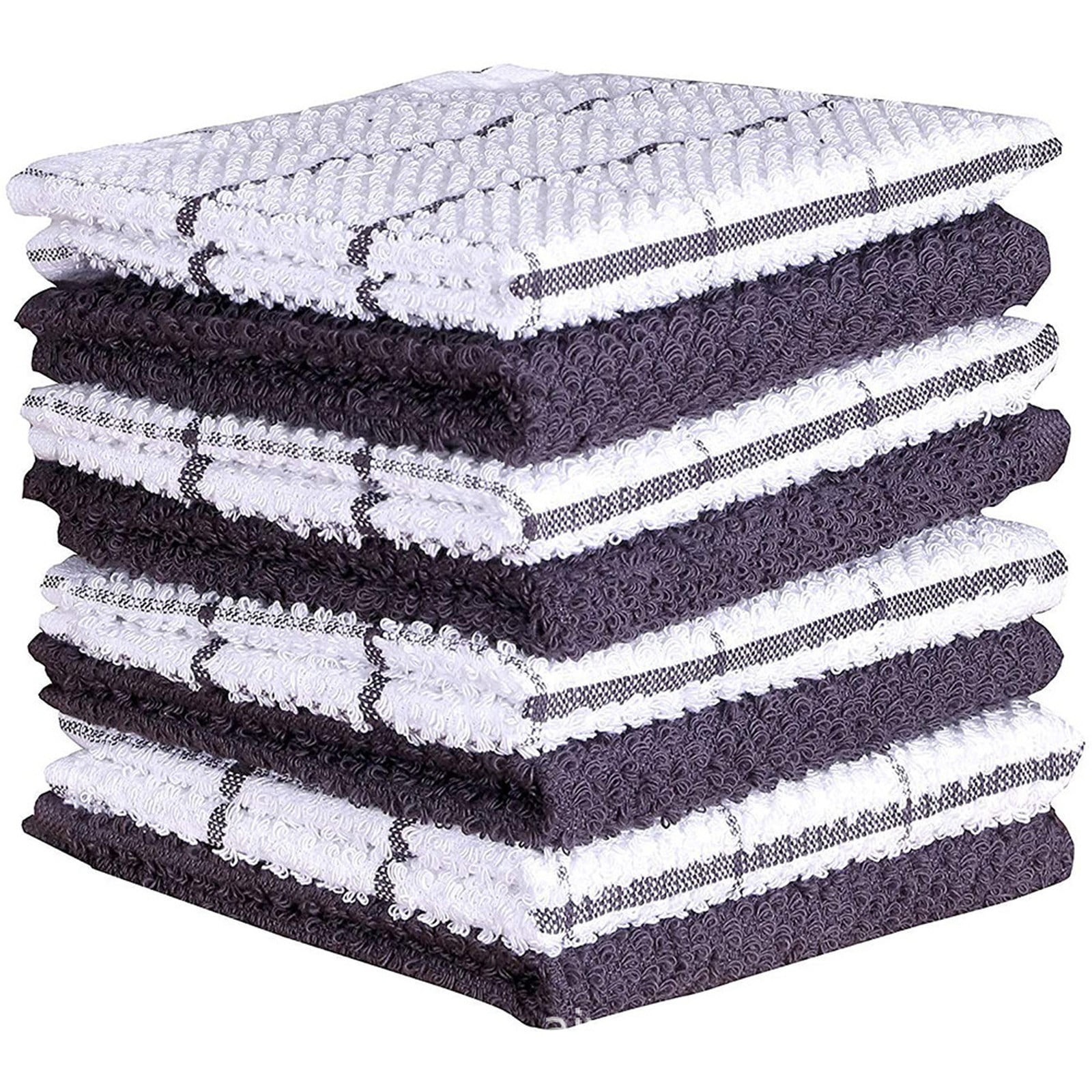 Clearance! Under $10 8PC Cleaning Kitchen Fast Absorbent Microfiber ...