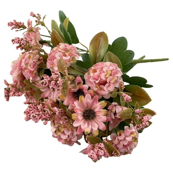 Clearance Under $10 Artificial flowers, Arisefrom Artificial Outdoor Flowers Wedding Bouquets Chrysanthemums Hand Held Bouquets Small Bouquets Decorative Items High End Hydrangeas